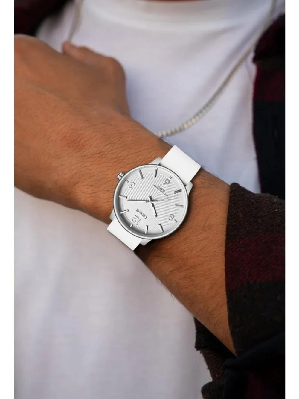 Men's White Analog Quartz Simple Ultra Thin Waterproof Minimalist Wrist Watch